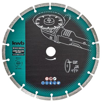 Diamantschijf cutfix grn 230x22 mm KWB - Kwb