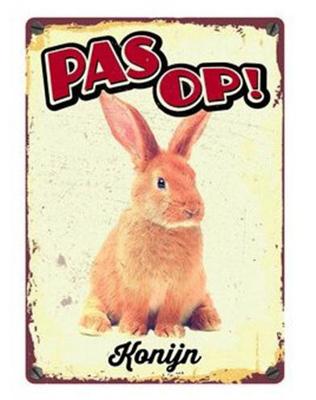 Plenty Gifts waakbord blik konijn