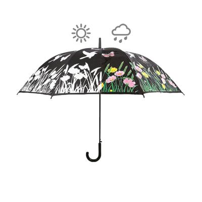 Esschert Design kleur veranderende paraplu bloemenwijde