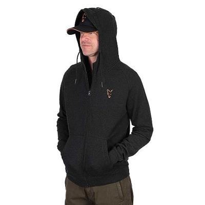 Fox Collection Lightweight Hoody Black & Orange Large