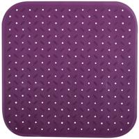 MSV Douche|bad anti-slip mat badkamer - rubber - paars - 54 x 54 cm - thumbnail