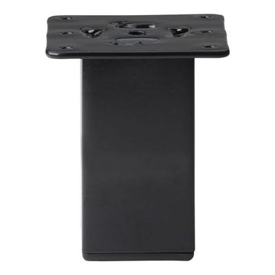 Stalen meubelpoot zwart vierkant 5 bij 5 cm en hoogte 10 cm (5 x 5 cm)