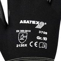 Asatex Handschoen | maat 7 zwart | polyamide m. Soft-polyurethaan | polyamide m. Soft-polyurethaan | 12 paar - 3709/7 3709/7 - thumbnail