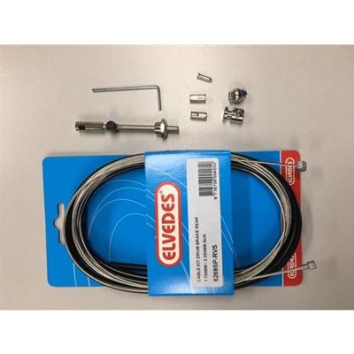 Elvedes Kabelset trommelrem 1.70m/2.35m rvs zwart