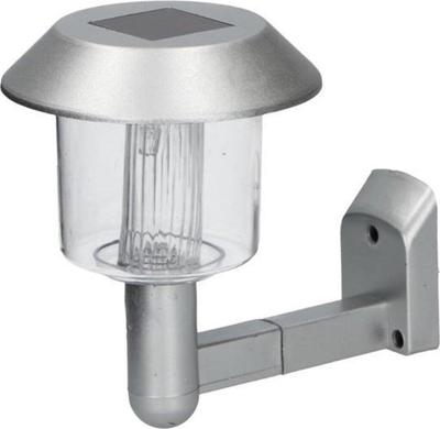 Grundig wandlamp solar led 14 x 9,5 x 12 cm staal zilver