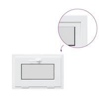 Kelderraam RISOR 60x40 cm 2 glas kiepbaar wit - thumbnail