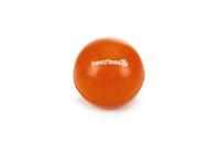 Rubber bal massief hondenspeeltje oranje 6.5 cm - thumbnail