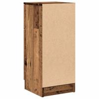 Dressoir 30x30x70 cm bewerkt hout oud houtkleurig - thumbnail
