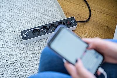 Brennenstuhl ecolor stekkerdoos 4-voudig met 2 USB-laadbussen (stekkerdoos USB met schakelaar en 1,5 m kabel) - 1153240026 - thumbnail