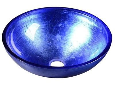 Waskom Sapho Murano Rond 40x14 cm Glas Blauw Sapho