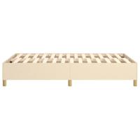 Bedframe zonder matras 120x200 cm stof crèmekleurig - thumbnail