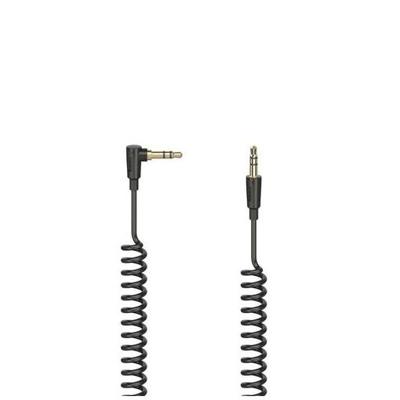 Hama Spiraalkabel Flexi-Slim 3,5-mm-jack-st. 90°- Stekker Stereo 1,5 M Hama Spiraalkabel Flexi-Slim 3,5-mm-jack-st. 90°- Stekker Stereo 1,5 M