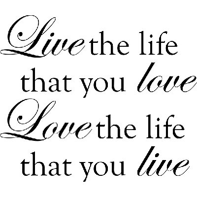 The life - Muursticker The life - Muursticker