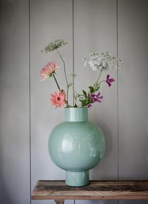 Pip Studio Vaas Metaal Groot Zachtgroen 31x42cm