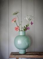 Pip Studio Vaas Metaal Groot Zachtgroen 31x42cm - thumbnail