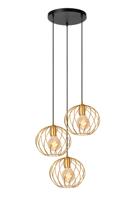Lucide DANZA - Hanglamp - Ø 50 cm - 3xE27 - Mat Goud / Messing - thumbnail