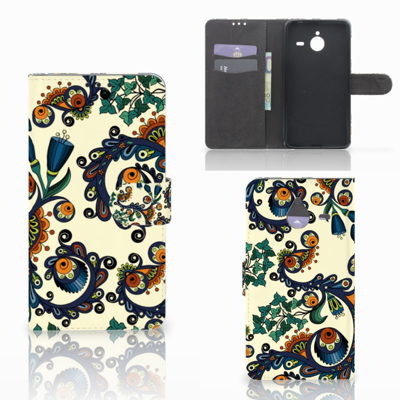 Wallet Case Microsoft Lumia 640 XL Barok Flower Wallet Case Microsoft Lumia 640 XL Barok Flower
