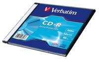 Verbatim CD-R Extra Protection, onbewerkt CD-R met 700 MB gegevensopslag, ideaal voor foto- en video-opnames, compatibel met elk conventioneel cd-station, afzonderlijke slanke sieradenhoes - thumbnail