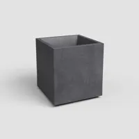 Artevasi sydney kunststof plantenbak 39.5x39.5x43cm antraciet - thumbnail