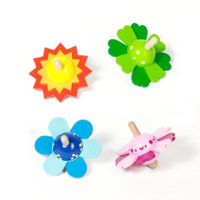 Goki houten tol - kleur