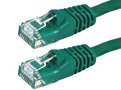 Monoprice 102152 25ft Cat5e 24AWG UTP Ethernet netwerkpatchkabel - groen