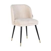 Richmond Eetkamerstoel 'Alicia' Chenille, kleur Wit - thumbnail