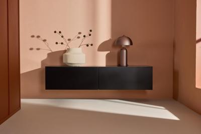 Nohr Zwevend TV-meubel 'Ericka' MDF, 160cm, kleur Zwart