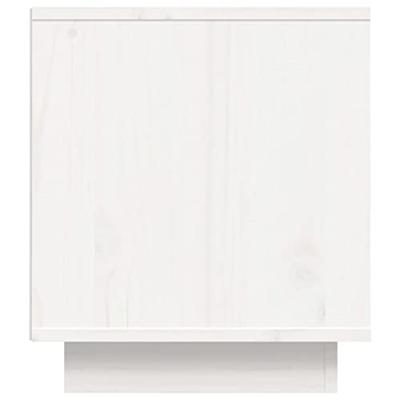 Tv-meubel 80x35x40,5 cm massief grenenhout wit Tv-meubel 80x35x40,5 cm massief grenenhout wit