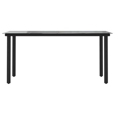 5-delige Tuinset met kussens poly rattan glas bruin