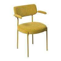 Eetkamerstoel Elvis - okergeel - 79x57x52 cm - thumbnail