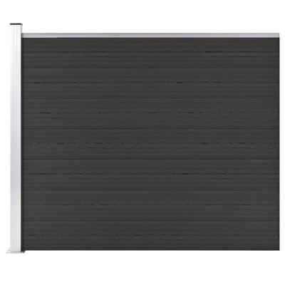 Schuttingpaneel 175x146 cm HKC zwart