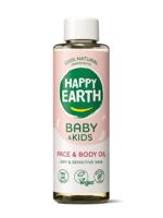 Happy Earth Gezicht & lichaam olie voor baby & kids 150 Milliliter - thumbnail