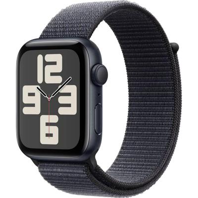 Apple Watch SE (2024) GPS 44 mm Aluminium kast Sport Loop Inktzwart