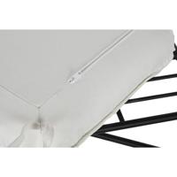 Voetensteun Home ESPRIT Wit Zwart Metaal Stads 75 x 50 x 45 cm - thumbnail