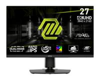 MSI MAG 272URDF E16 Gaming Monitor 27 inch UHD - Rapid IPS Panel 3840 x 2160, 0,5 ms, DisplayHDR 400, AI Vision, Dual-Mode, HDMI 2.1, DP 1.4a, kanteling en hoogte verstelbaar, zwart - thumbnail