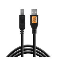 Tether Tools TetherPro USB 2.0 Male A naar Male B 4,6m zwart - thumbnail