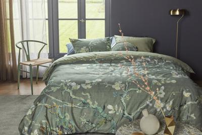 Beddinghouse Beddinghouse x Van Gogh Museum Blossoming Dekbedovertrek - Groen 200 x 200/220 cm
