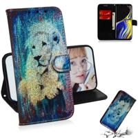 Gekleurde tekening patroon kleurrijke magnetische Buckle horizontale Flip PU lederen draagtas met houder & kaartsleuven & portemonnee & Lanyard voor G - thumbnail