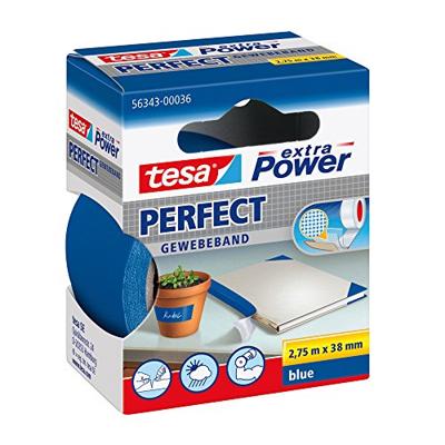 tesa PERFECT 56343-00036-03 Textieltape tesa extra Power Blauw (l x b) 2.75 m x 38 mm 1 stuk(s)