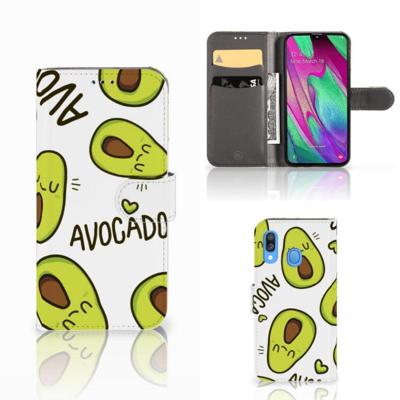 Samsung Galaxy A40 Leuk Hoesje Avocado Singing Samsung Galaxy A40 Leuk Hoesje Avocado Singing