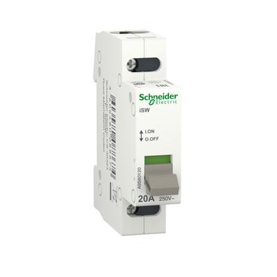 Lastscheidingsschakelaar Grijs 20 A 1x NO 250 V Schneider Electric A9S60120