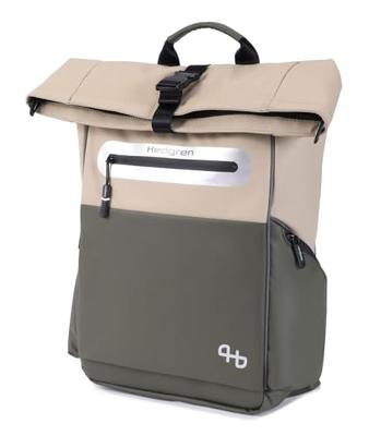 Hedgren commute bike chain rugtas 18,2l beige/olive