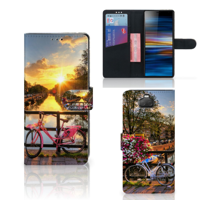 Sony Xperia 10 Plus Flip Cover Amsterdamse Grachten - thumbnail