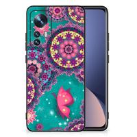 Xiaomi 12 | 12X Leuk Telefoonhoesje Cirkels en Vlinders - thumbnail