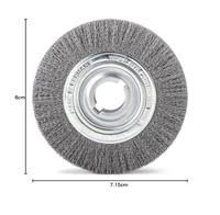 Lessmann Ronde borstel | d. 250 mm draaddikte 0,35 mm | staal 60 mm | 3600 min-¹ | 1 stuk - 377053 - 377053 - thumbnail