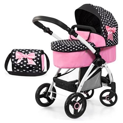 Bayer Design Poppenwagen City Max met tas (Zwart)
