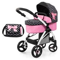 Bayer Design Poppenwagen City Max met tas (Zwart) - thumbnail