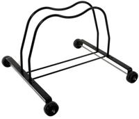 Winkelstandaard staal met wieltjes zwart - thumbnail