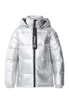 Tenson outdoorjas Yoogi junior polyester blauw