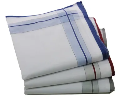 12 stuks Heren zakdoeken Jack - Katoenen stoffen zakdoeken streep print